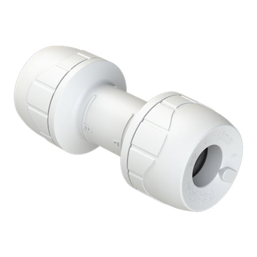 PolyPlumb Enhanced Coupler - 15mm - White - PB015EW