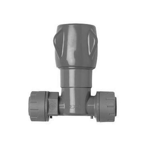 PolyPlumb Enhanced Stopcock - 22mm - Grey - PB2622