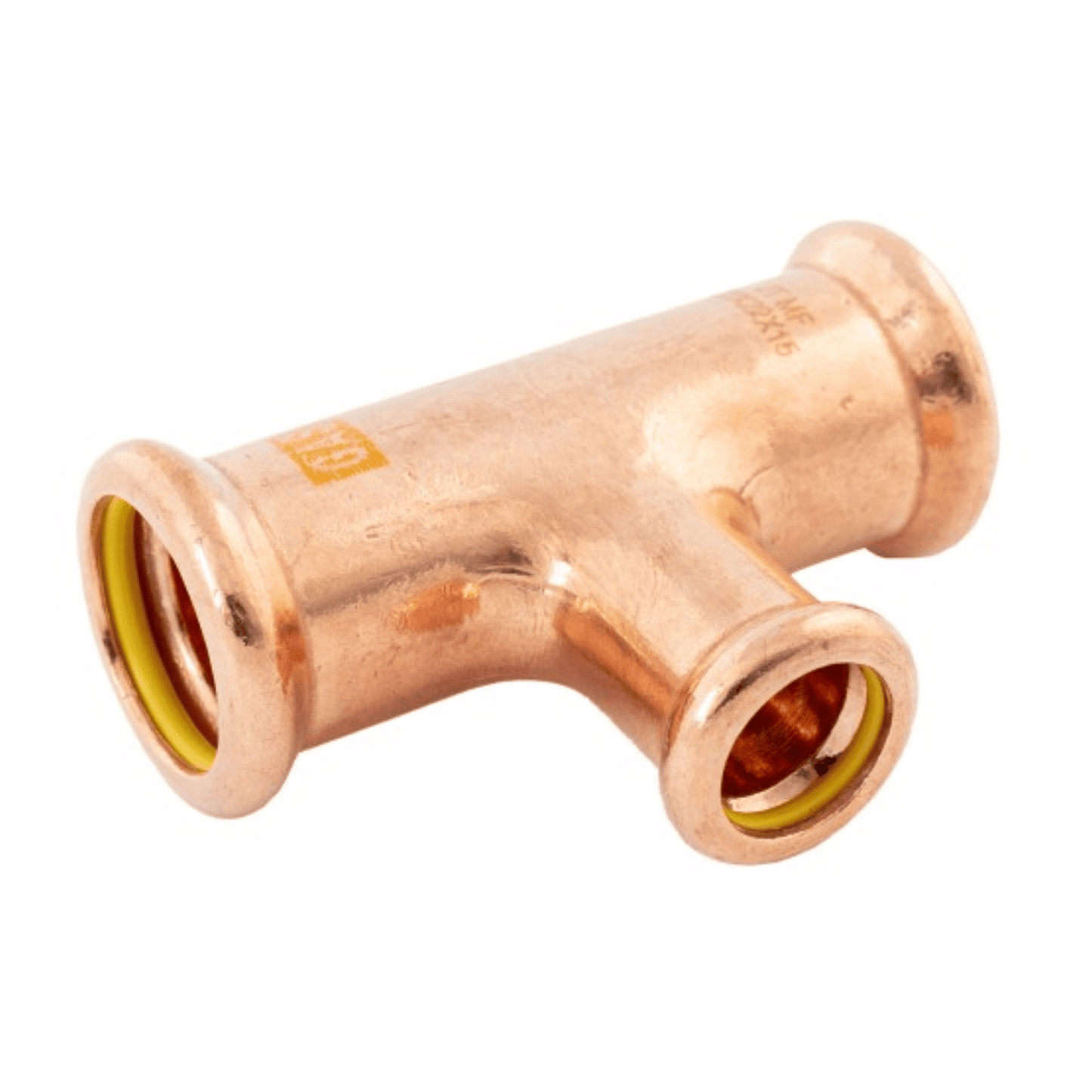 Copper Gas - M-Profile - Press Fit - Branch Reducing Tee - 54mm x 54mm x 42mm