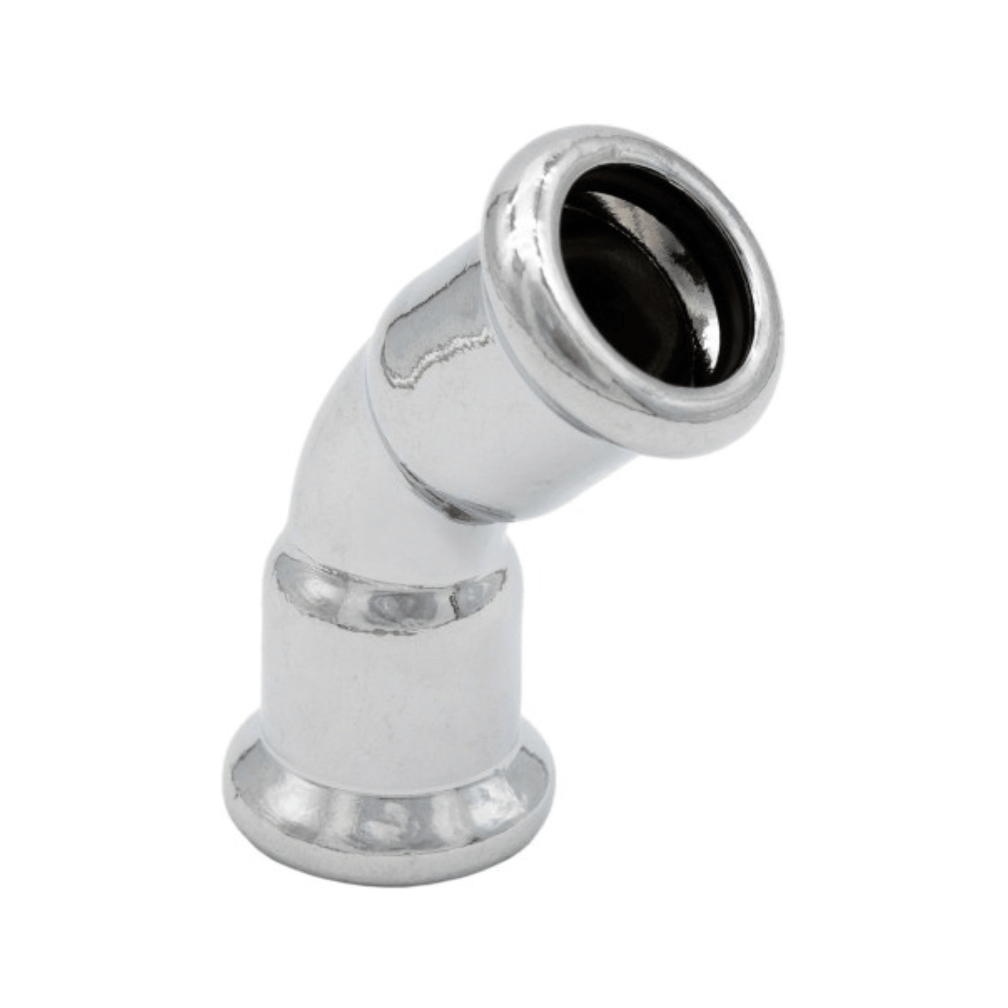Chrome Copper Water - M-Profile - Press Fit - Obtuse Bend - 22mm