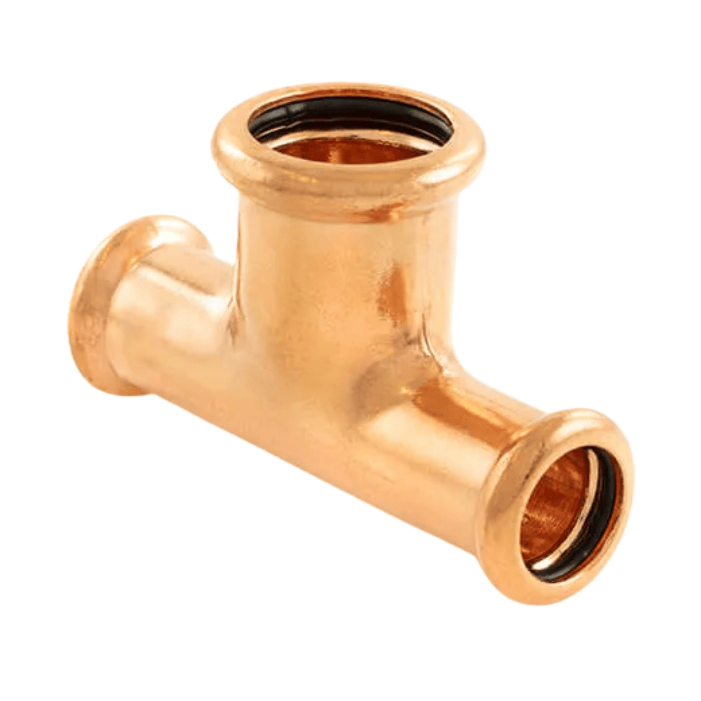 Copper Water - M-Profile - Press Fit - Both Ends Reducing Tee - 15mm x 15mm x 22mm