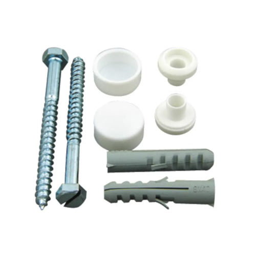 Toilet Fixing Kit - Pan Screw and Cap Set