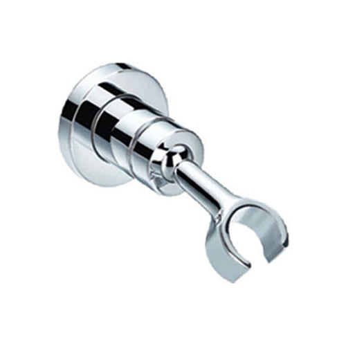 Brass Shower Handset Holder with Ball Joint - Chrome Plated