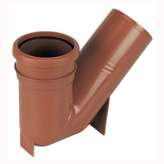 FloPlast 110mm Underground Drainage - Universal Gully Trap 45° (Socket/Spigot) - D500