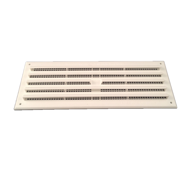 Airflow Surface Mounted Vent with Removable Flyscreen - 9" x 3" White