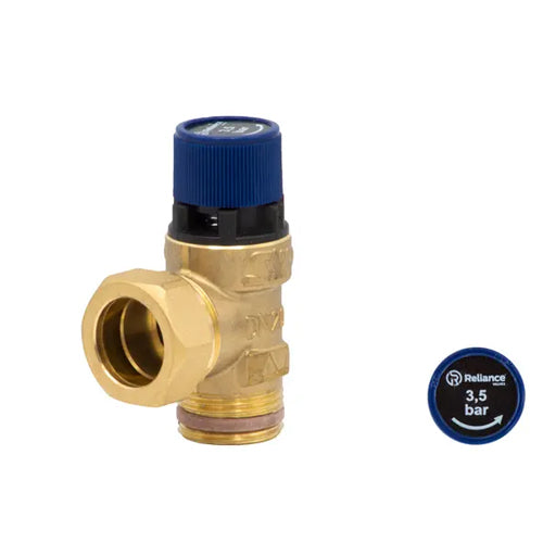 Reliance 102 Series Potable Water Pressure Relief Expansion Valve - 3.5 Bar - 3/4" MBSP x 22mm - PREL102020