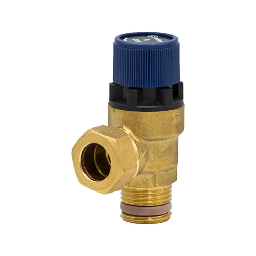RWC 102 Series Potable Water Pressure Relief Expansion Valve - 6 Bar - 1/2" MBSP x 15mm - PREL102105