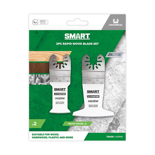 Smart Universal 2 Piece Rapid Wood Blade Set - H2RWK