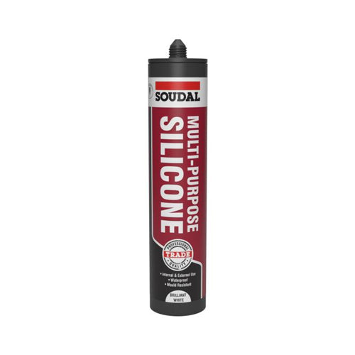 Soudal Trade Multi-Purpose Silicone - 270ml - White (Box of 12) - 121643