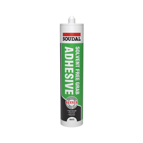 Soudal Trade Grab Adhesive Solvent Free - 290ml - White (Box of 12) - 116741