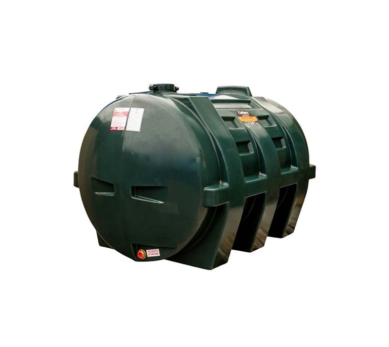 Carbery Horizontal Single Skin Plastic Oil Tank - 1350 Litre - STGR1350H