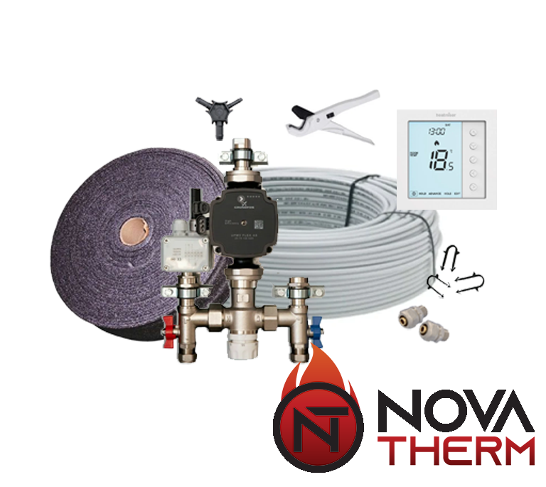 NovaTherm Water Underfloor Heating Single Zone Kit - 20m2