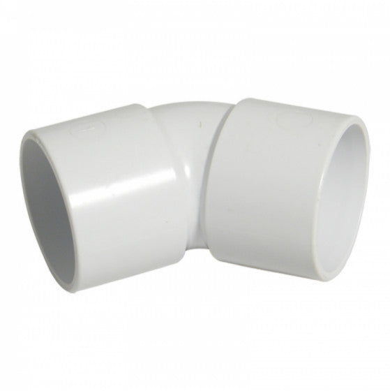 FloPlast ABS Solvent Weld Waste - Obtuse Bend 135° - 50mm White - WS20W