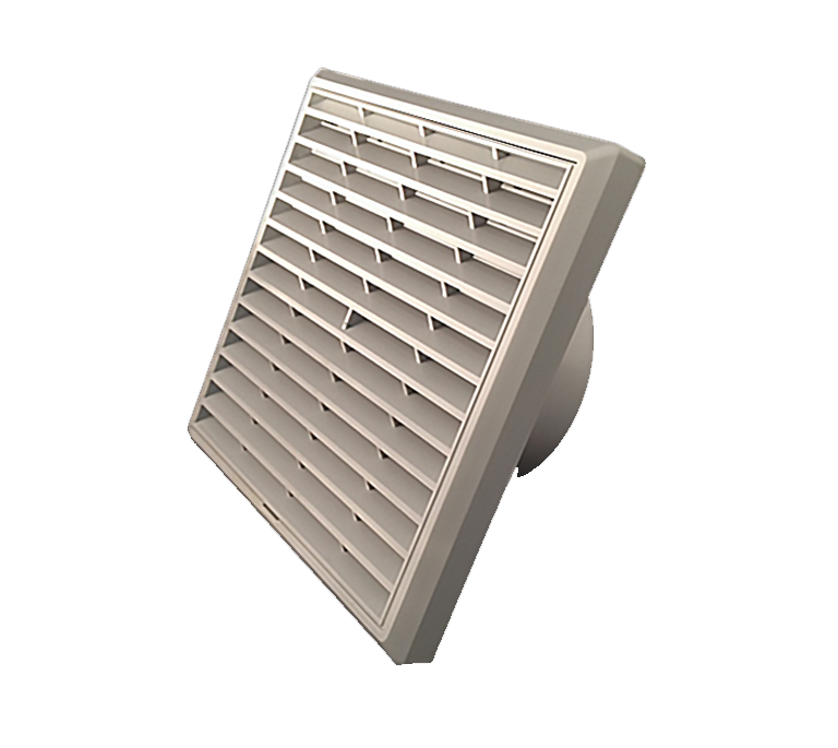 Airflow External Louvre Terminal - 4" White