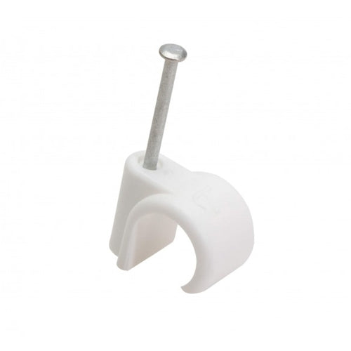 Talon Plastic Pipe Clip Nail-On - 8mm (Bag of 100) - NCW08