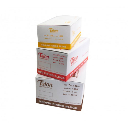 Talon Wall Plugs - Red - (1000 per Box) - P2ES