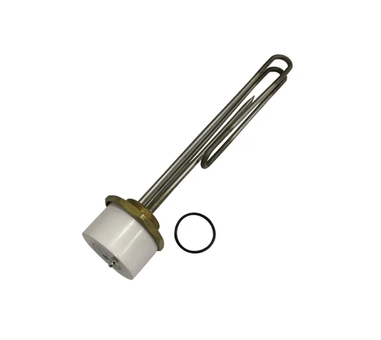 Tesla All Incoloy Immersion Heater for Unvented Cylinder - 14" with 11" Thermostat - 1 3/4" Head - TIH476