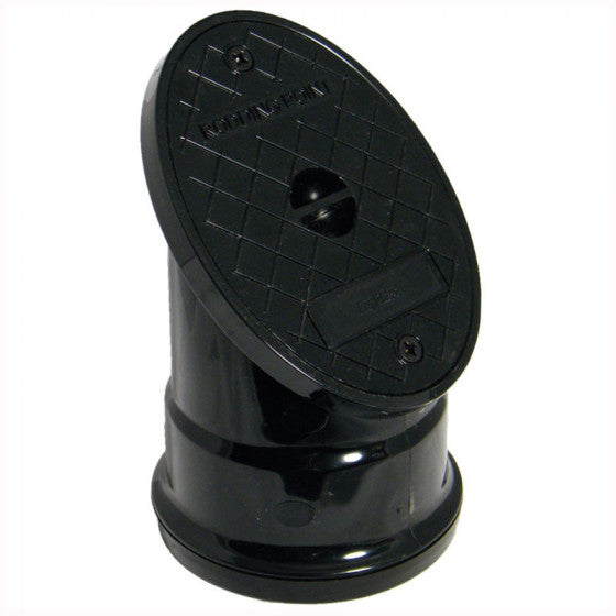 FloPlast 110mm Underground Drainage - Oval PVC Rodding Point 45° (Socketed) - D882