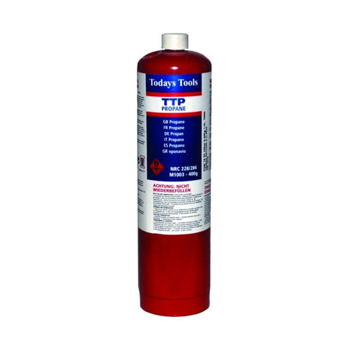 Todays Tools Propane Cylinder - UN1978 - Class 2.1 - 400g - TTP