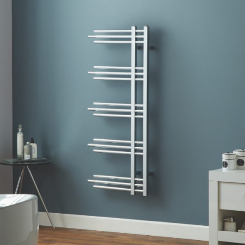 Towelrads Chertsey Towel Rail - 1200mm x 500mm - Chrome - 120985