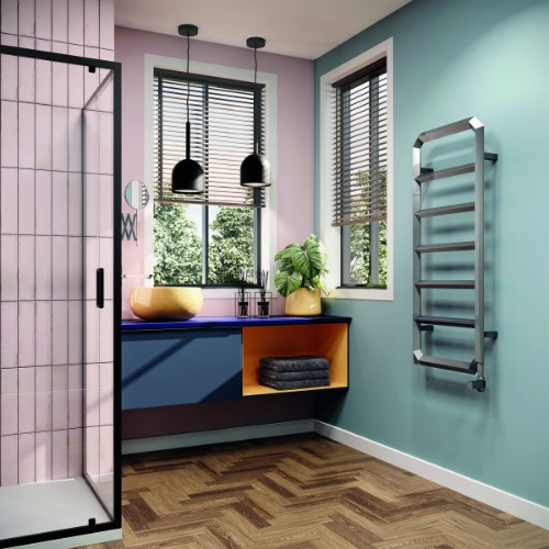 Towelrads Hoxton Towel Rail - 1200mm x 500mm - Chrome - 120930