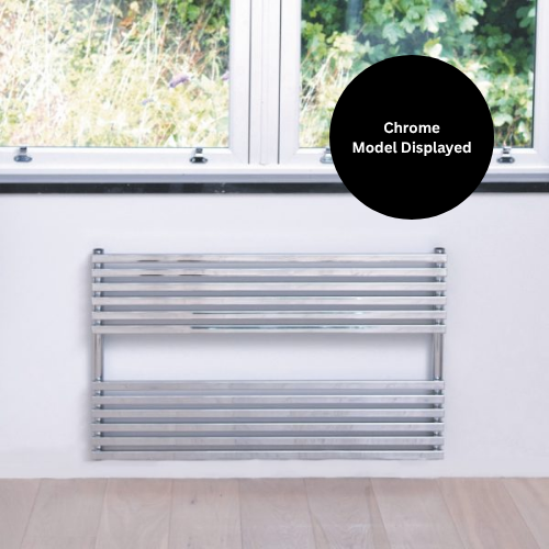 Towelrads Oxfordshire Horizontal Towel Rail - 600mm x 1000mm - White - 120974