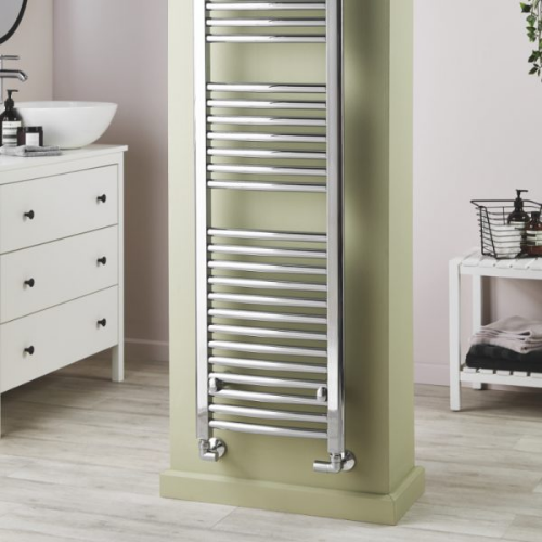 Towelrads Pisa Curved Towel Rail - 1600mm x 600mm - Chrome - 140058