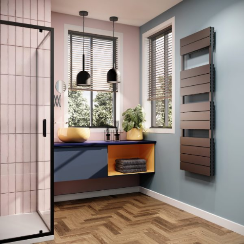 Towelrads Sandhurst Towel Rail - 1570mm x 500mm - Anthracite (Textured) - 510202