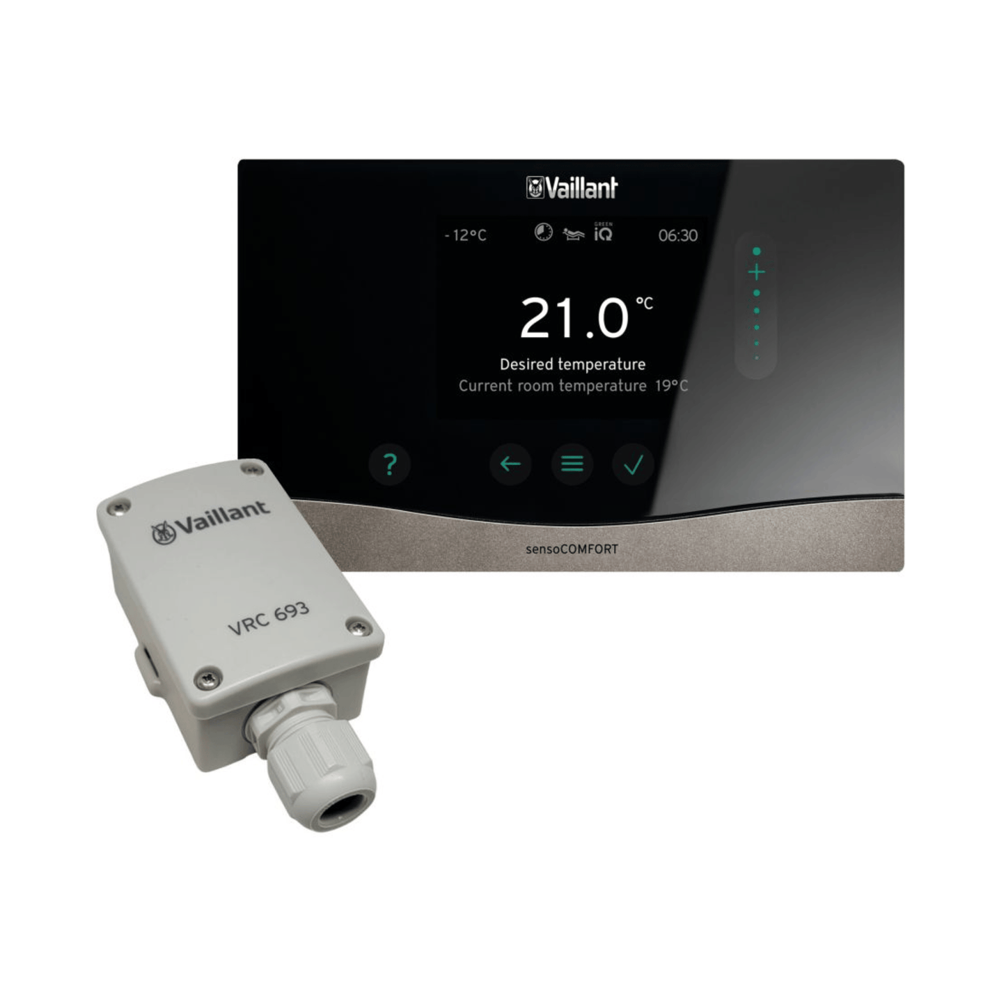 Vaillant VRC720 sensoCOMFORT Wired Multi-Zone Room Thermostat with Outdoor Sensor - 0010036819