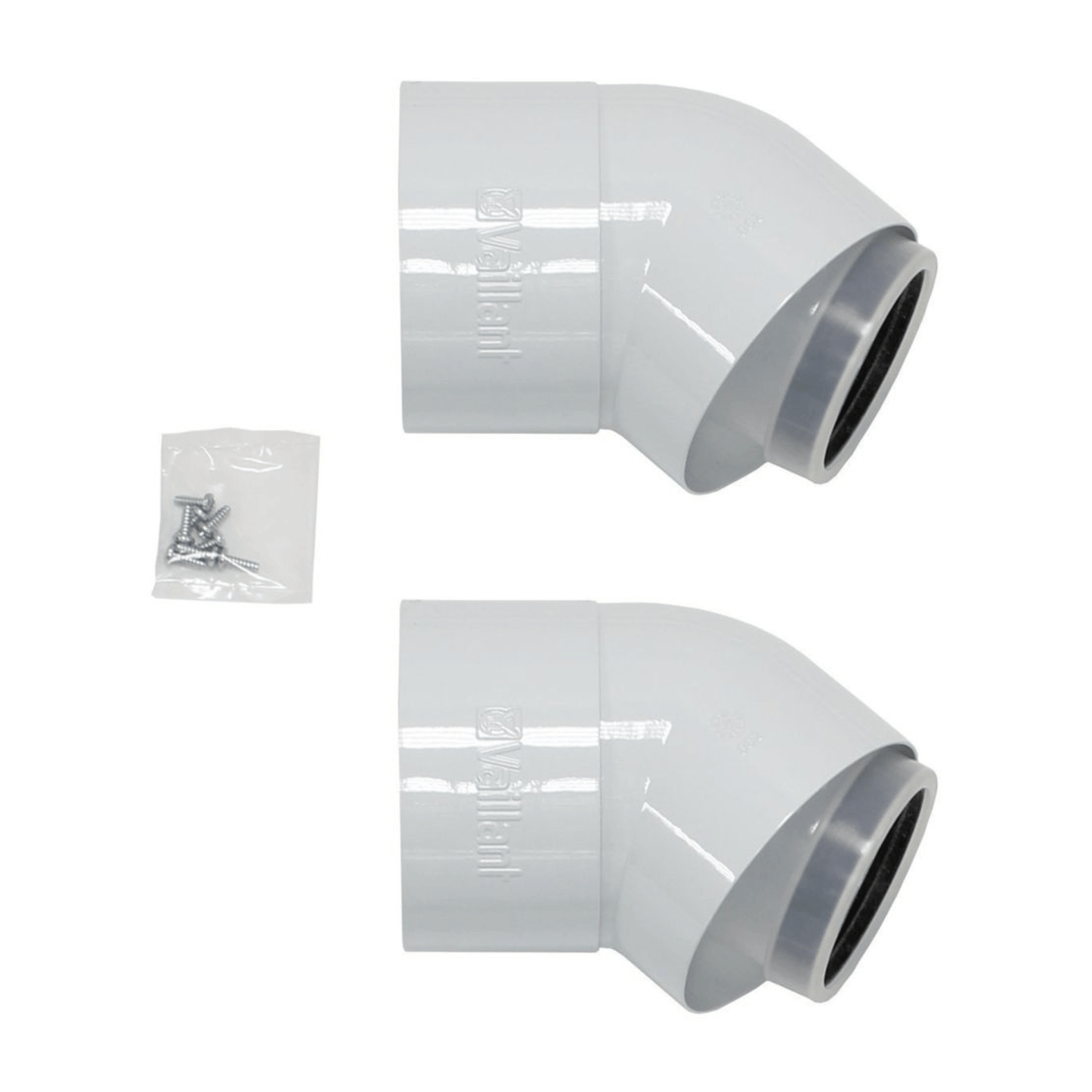 Vaillant 45 Degree Flue Bends - Pack of 2 - 80/125 - 303211