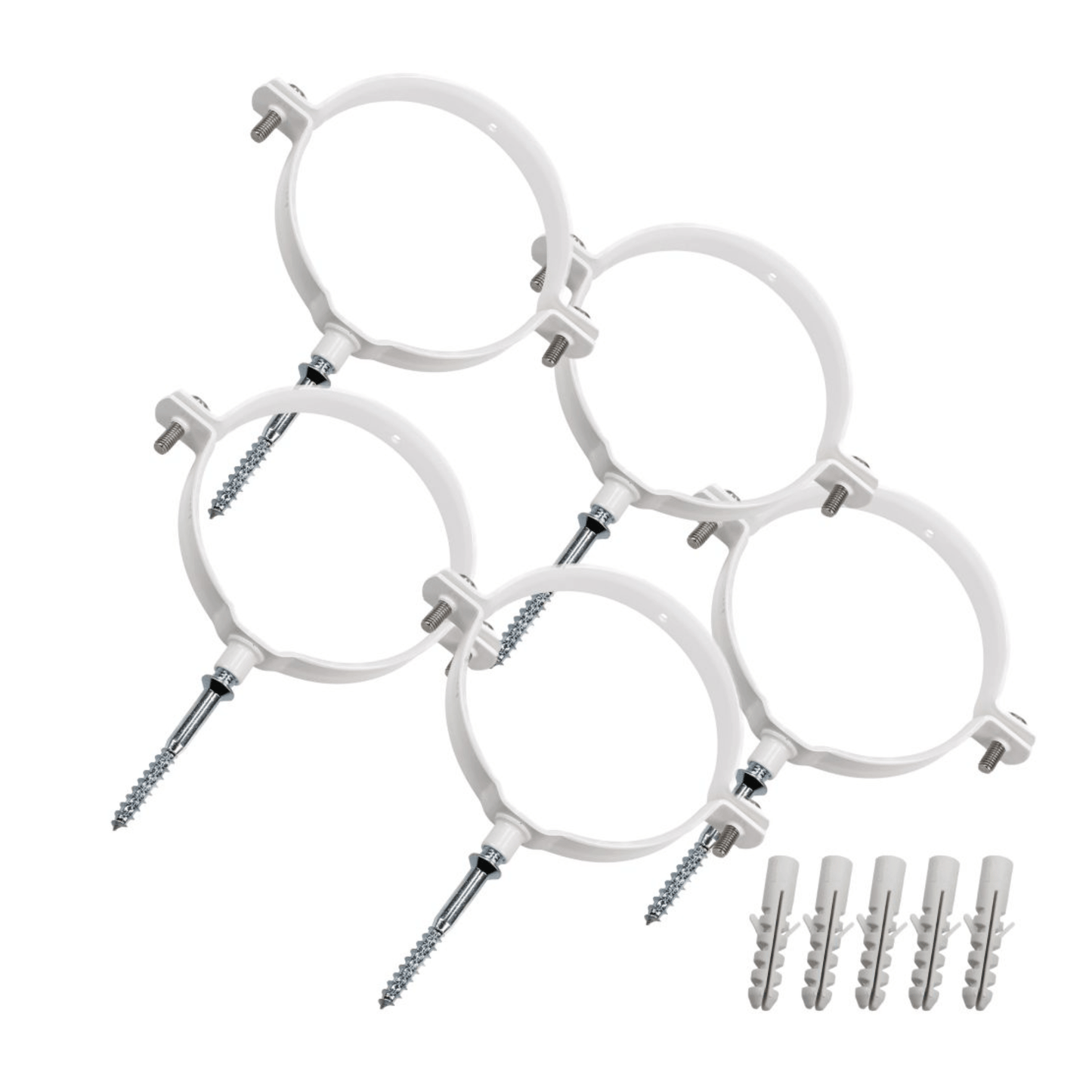 Vaillant Pipe Support Flue Clips - Pack of 5 - 125mm - 303616