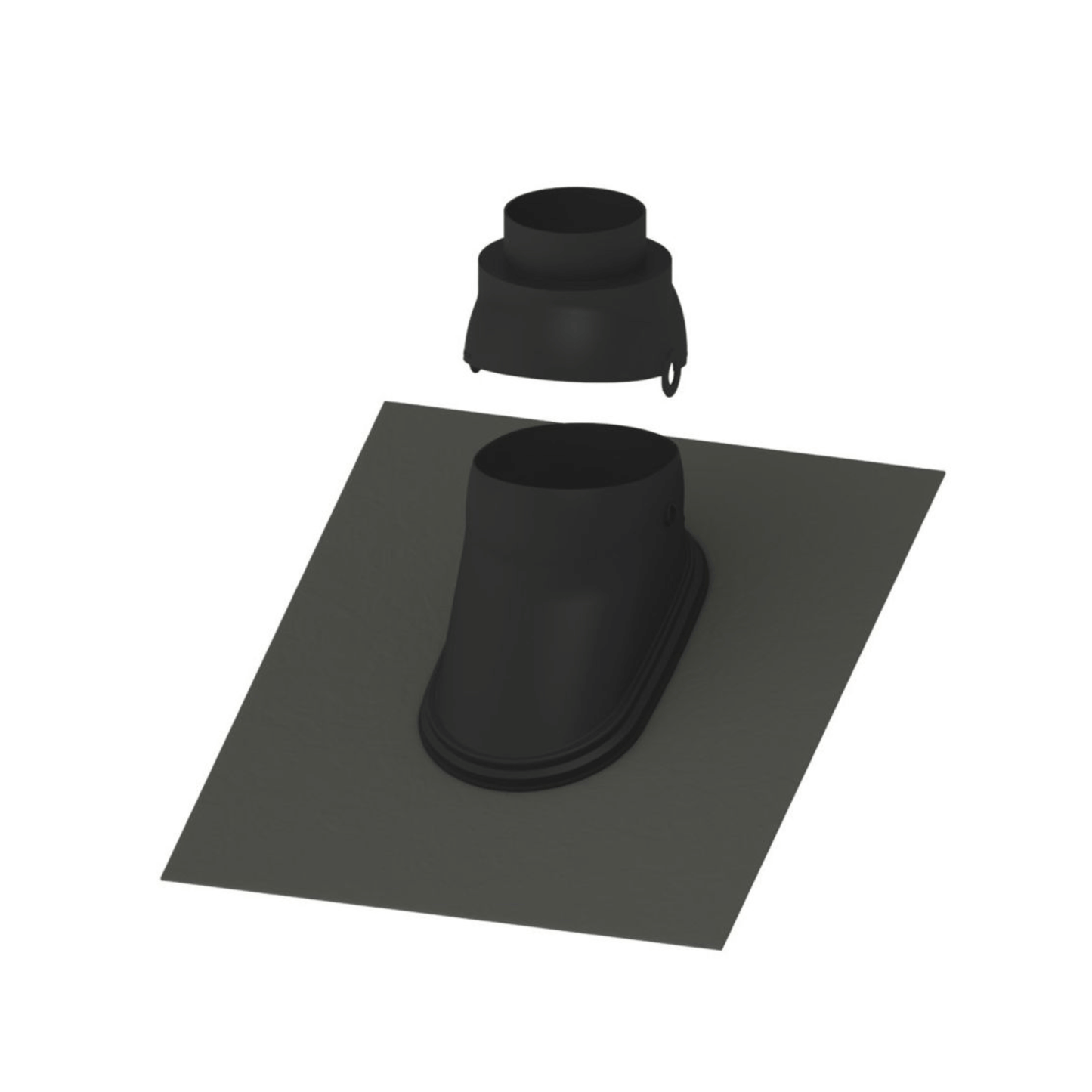 Vaillant Black Lead-Free Roof Tile - 8000037498