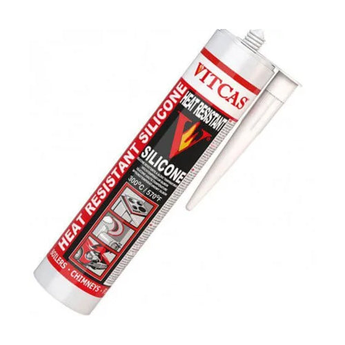Vitcas Heat Resistant Silicone Sealant - 310ml - Black - VITCAS-HR-SILICONE