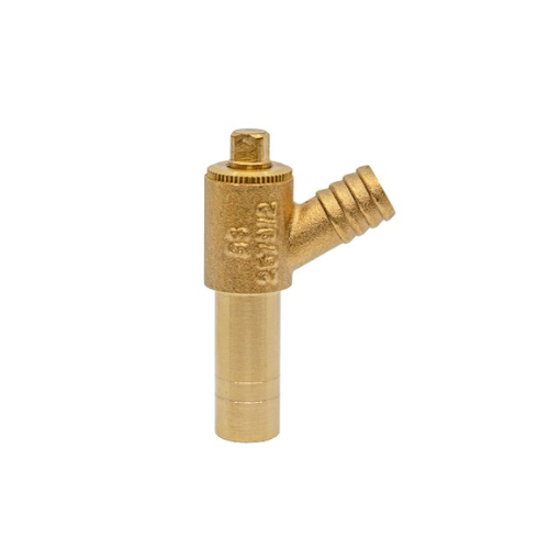 Brass - Long Tail Drain Off Cock - Type A - BS2879 - 15mm - WRAS Approved
