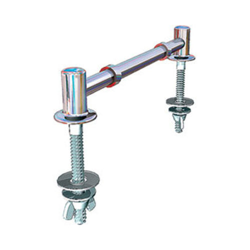 Brass Pedestal Hinge - Chrome Plated