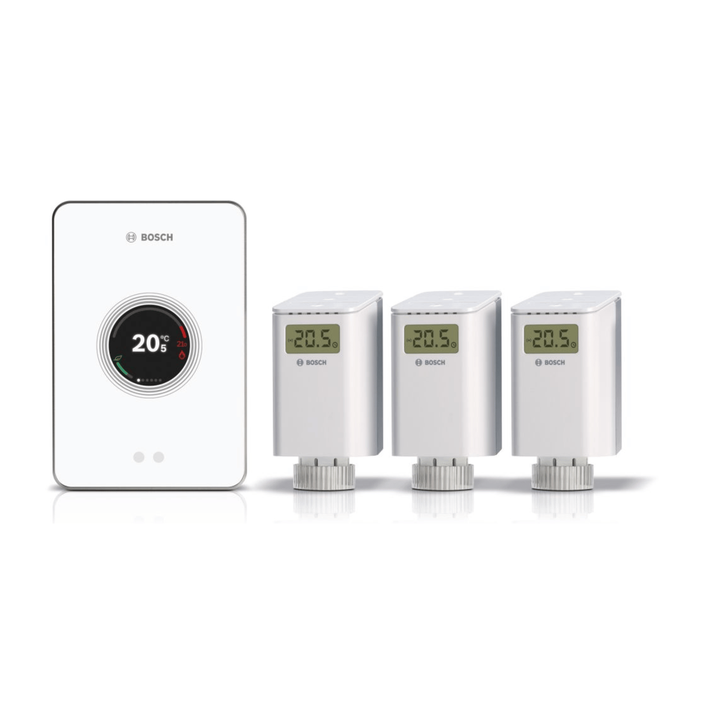 Worcester Bosch EasyControl Thermostat & Smart TRV Set - White - 7736701555