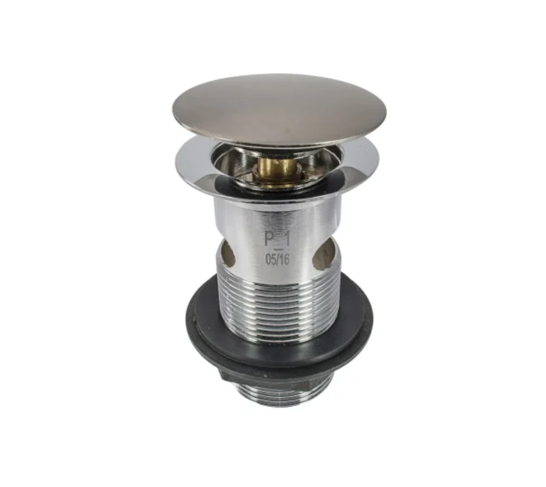 Peerless Mushroom Clicker Basin Waste - Slotted - 1 1/4" - Brushed Nickel - 203314