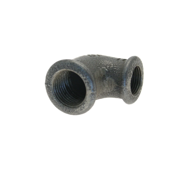 Black Iron Elbow - 1" F x F