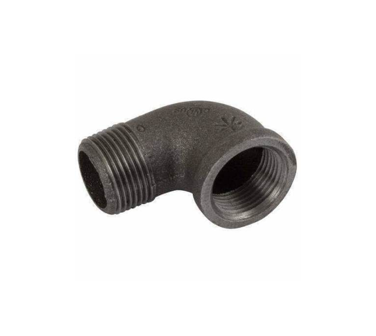 Black Iron Elbow - 1" M x F