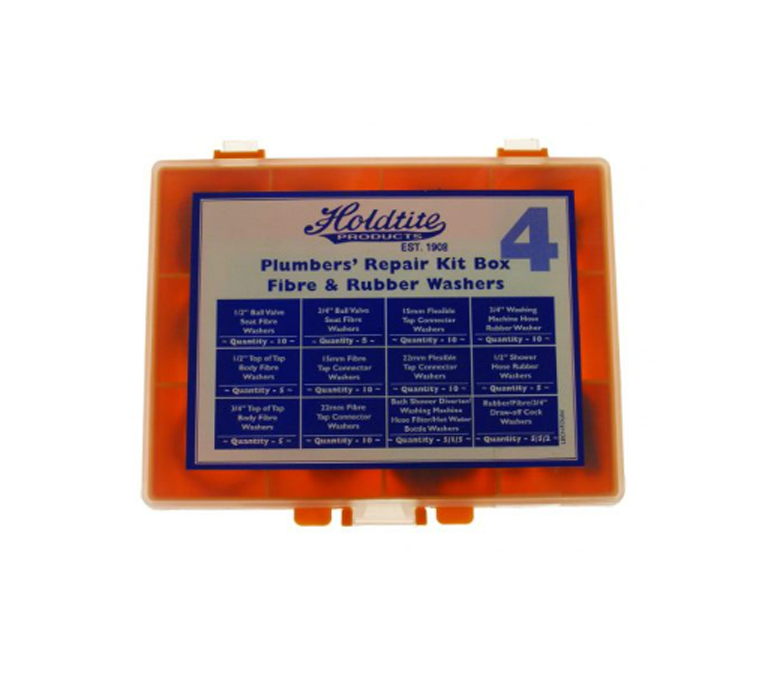 Plumbers Repair Box - No. 4 - Fibre & Rubber Washers