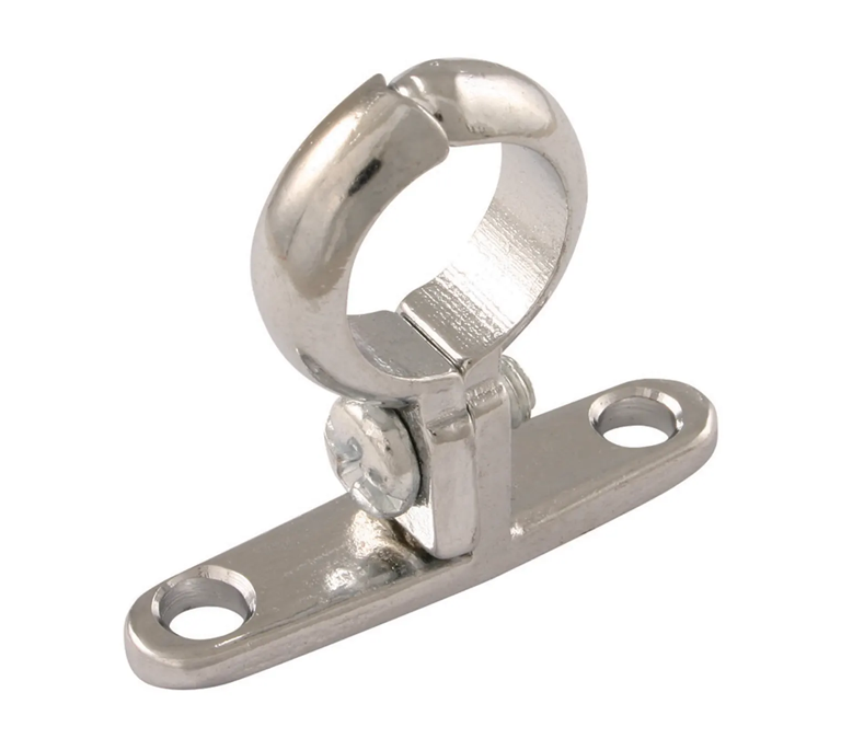 Cast Brass Screw-On Bracket - 28mm Chrome Plated