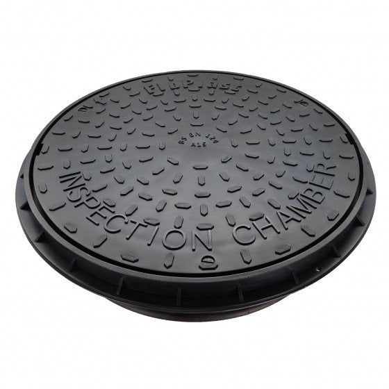 FloPlast 110mm Underground Drainage - Plastic Cover & Frame 450mm with 350mm Restricted Access - D931