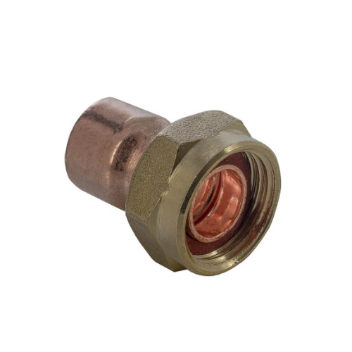 End Feed - Straight Tap Connector - 22mm x 3/4"