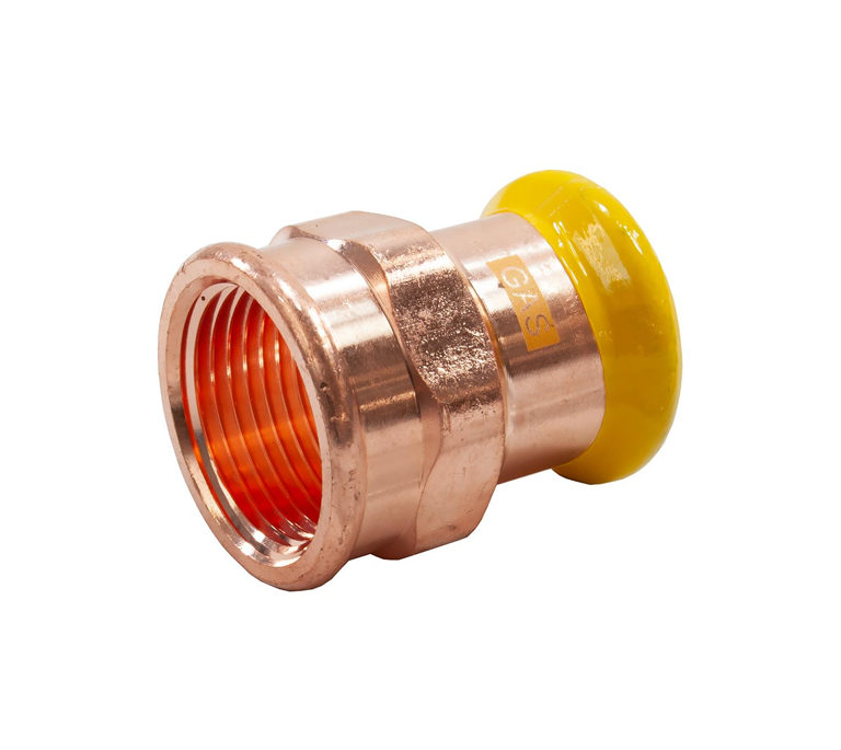 Pegasus PressFit Female Iron Coupler - M-Profile - Gas - 28mm x 1" (Pack of 5)