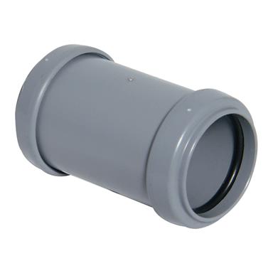 FloPlast Push Fit Waste - Coupling - 40mm Grey - WP08G