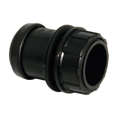FloPlast Push Fit Waste - Tank Connector - 40mm Black - WP61B