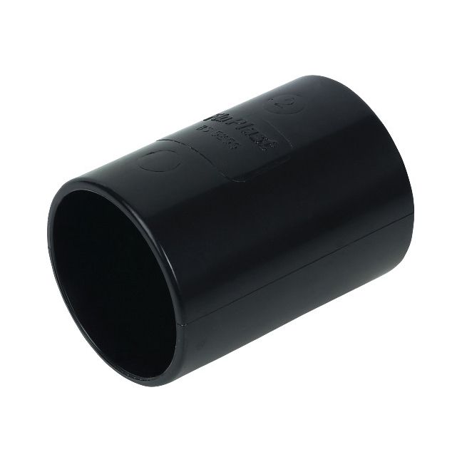 FloPlast ABS Solvent Weld Waste - Coupling - 50mm Black - WS09B