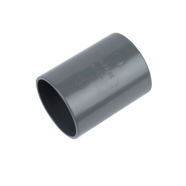 FloPlast ABS Solvent Weld Waste - Coupling - 50mm Grey - WS09G