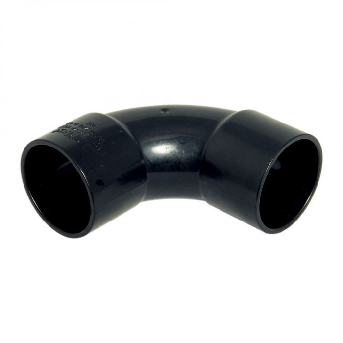 FloPlast ABS Solvent Weld Waste - Swept Bend 92.5° - 50mm Black - WS16B