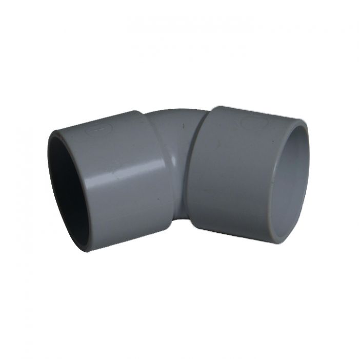 FloPlast ABS Solvent Weld Waste - Obtuse Bend 135° - 40mm Grey - WS19G